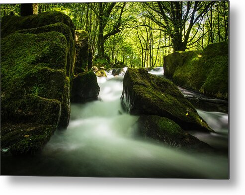 Landscapes Metal Print featuring the photograph Golitha Falls by James Cheesman