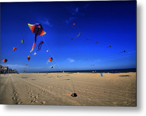 Kites Metal Print featuring the photograph Gone Flyin by Robert McCubbin