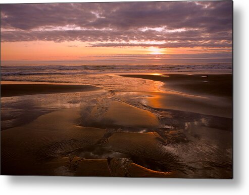 Oregon Coast Metal Print featuring the photograph Goodbye for Now by Bonnie Bruno