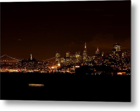 San Francisco Metal Print featuring the photograph Goodnight San Francisco by Lisa Chorny