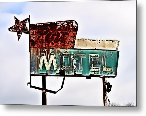 Motel Metal Print featuring the photograph Got a room by Michael Porchik