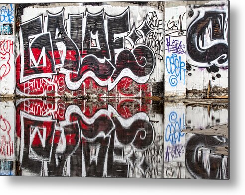 Graffiti Metal Print featuring the photograph Graffiti by Carol Leigh