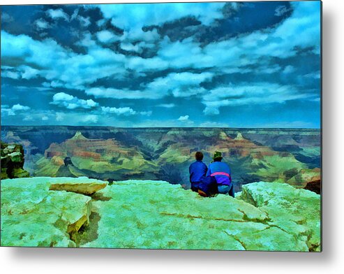Grand Canyon Metal Print featuring the photograph Grand Canyon # 7 - Hopi Point by Allen Beatty