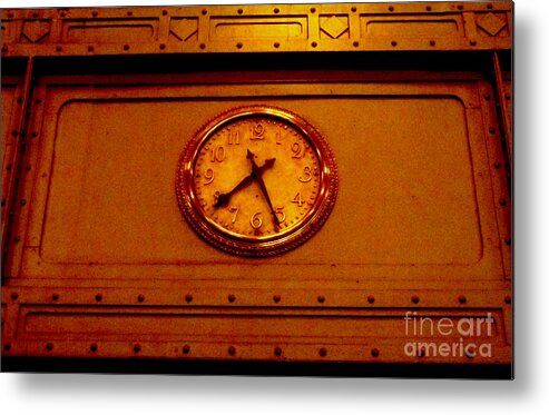 Old Clock Metal Print featuring the photograph This Old Clock - Grand Central Station New York by Miriam Danar