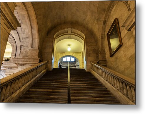 Nyc Metal Print featuring the photograph Grand Staircase by Roni Chastain