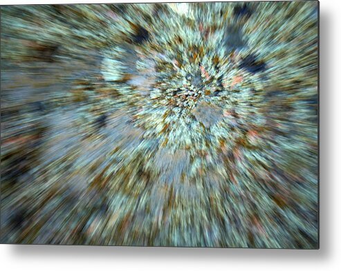 Psychedelic Metal Print featuring the photograph Granite Dreams by Ric Bascobert