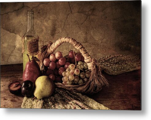 Grapes Metal Print featuring the photograph Grapes by Silvia Simonato