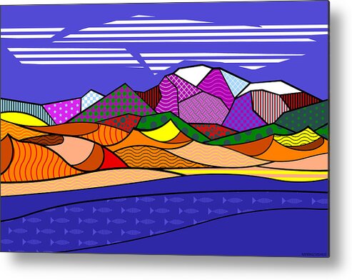 Colorado Metal Print featuring the digital art Great Sand Dunes by Randall J Henrie