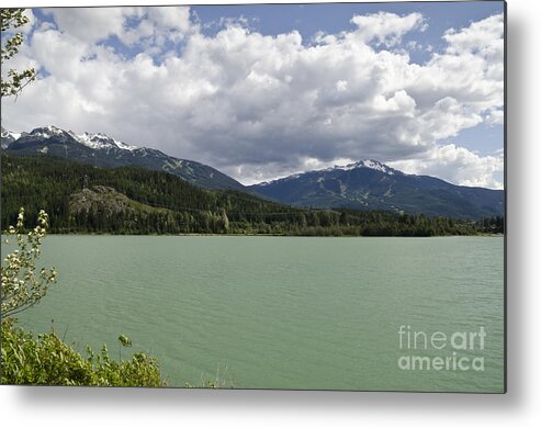 Whistler Metal Print featuring the photograph Green Lake at Whistler by Maria Janicki