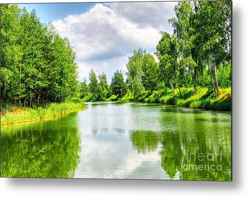 Green Nature Metal Print featuring the photograph Green nature by Boon Mee