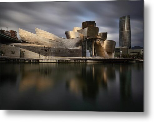 Architecture Metal Print featuring the photograph Guggen by Patxi P?rez