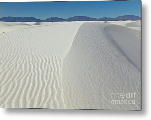 00559177 Metal Print featuring the photograph White Sands Gypsum Dunes by Yva Momatiuk John Eastcott