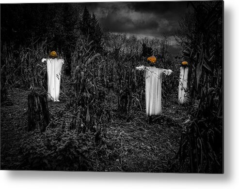 Halloween Metal Print featuring the photograph Halloween is coming by Nigel R Bell