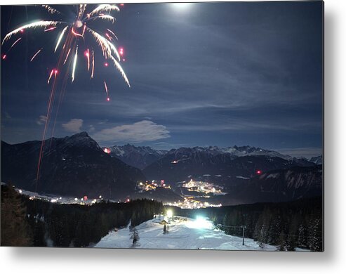 Firework Display Metal Print featuring the photograph Happy New Year by Traumlichtfabrik