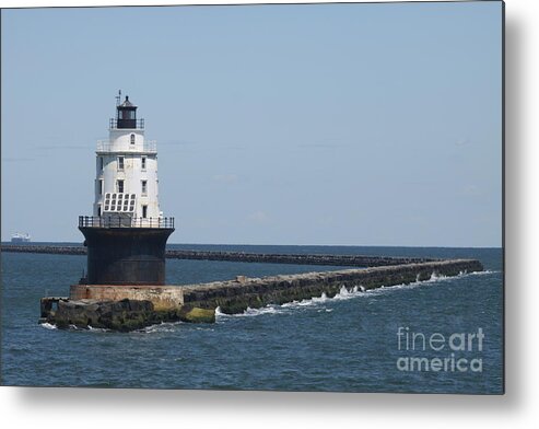 Lighthouse Metal Print featuring the photograph Harbor Of Refuge Lighthouse II by Christiane Schulze Art And Photography