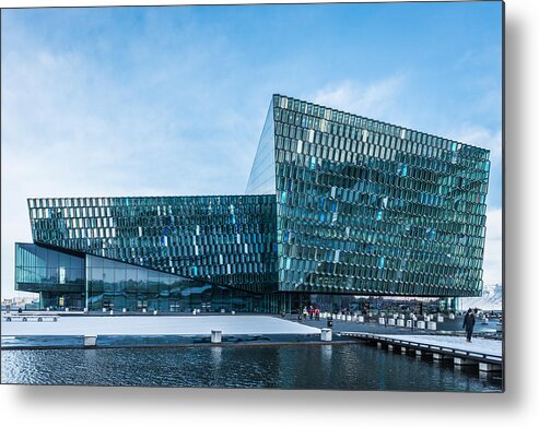 Harpa Metal Print featuring the photograph Harpa Concert Hall - Reykjavik Iceland Photograph by Duane Miller