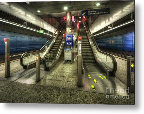 Yhun Suarez Metal Print featuring the photograph Hauptbahnhof Underground 2.0 by Yhun Suarez