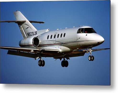 James David Phenicie Metal Print featuring the photograph Hawker 800XP by James David Phenicie