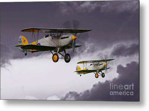 Hawker Nimrod Ii Metal Print featuring the digital art Hawker Nimrod II by Airpower Art