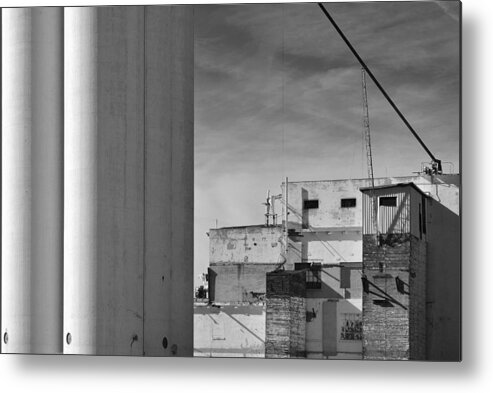 Architectural Metal Print featuring the photograph Hayden Ferry Flour Mill 07 by JustJeffAz Photography