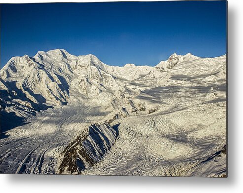 Alaska Metal Print featuring the photograph Head of the Kennicott Glacier by Fred Denner