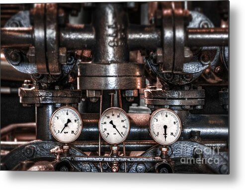 Steam Metal Print featuring the photograph Heavy Machinery by Carlos Caetano