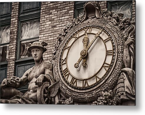 Helmsley Building Metal Print featuring the photograph Helmsley Building Clock by James Howe