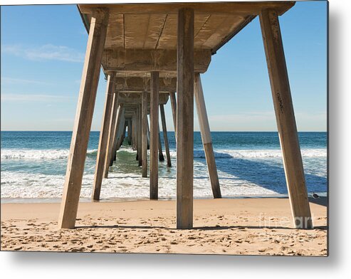 Hermosa Beach Metal Print featuring the photograph Hermosa Beach Pier by Ana V Ramirez