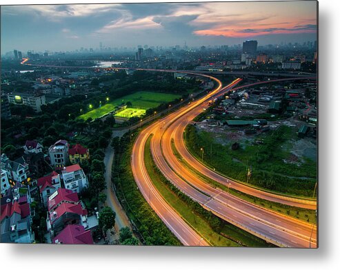 Outdoors Metal Print featuring the photograph Hoang Mai by Vlg