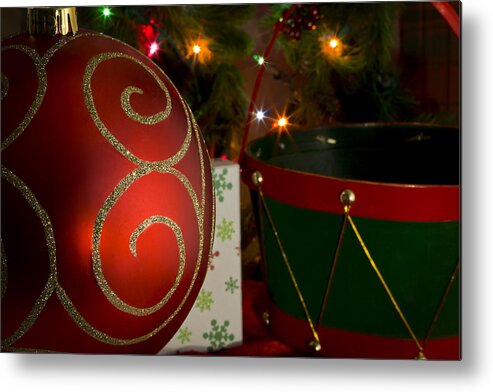 Holiday Metal Print featuring the photograph Holiday in Red by Mark McKinney