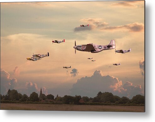 Aircraft Metal Print featuring the digital art Home to Roost by Pat Speirs