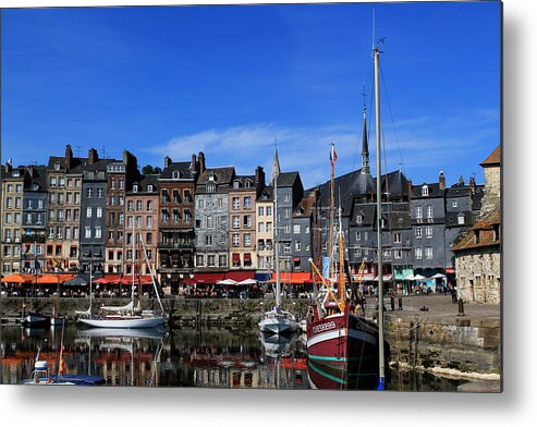 Tom Prendergast Metal Print featuring the photograph Honfleur France by Tom Prendergast