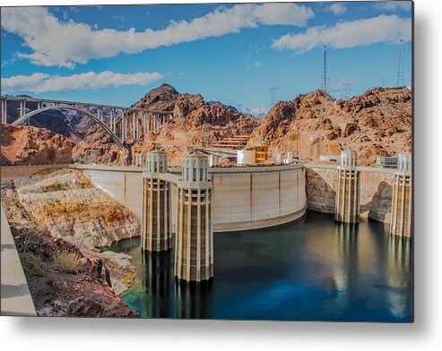 Hoover Dam Reservoir Metal Print featuring the photograph Hoover Dam Reservoir by Paul Freidlund