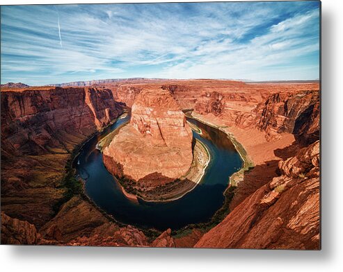 Tranquility Metal Print featuring the photograph Horsehoe Bend by Mos-photography