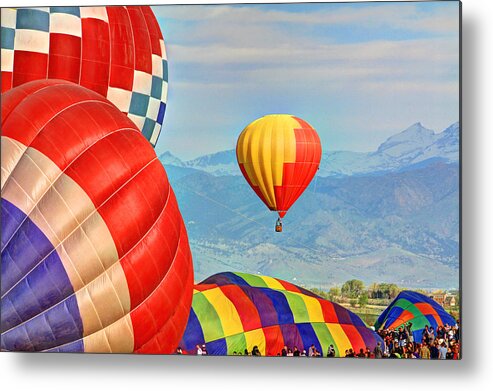 Colorado Metal Print featuring the photograph Hot Air Balloons by Scott Mahon