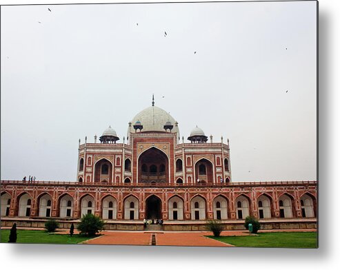 Tranquility Metal Print featuring the photograph Humayuns Tomb by Photo By Jamyang Zangpo