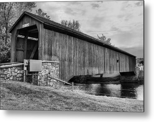 Bridges Metal Print featuring the photograph Hunsecker's Mill Bridge by Guy Whiteley