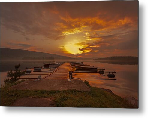 Landscape Metal Print featuring the photograph I Can Only Imagine by Rose-Maries Pictures