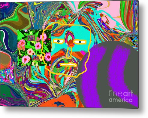 Copyright: Walter Paul Bebirian Metal Print featuring the digital art I cannot have fear and faith at the same time by Walter Paul Bebirian