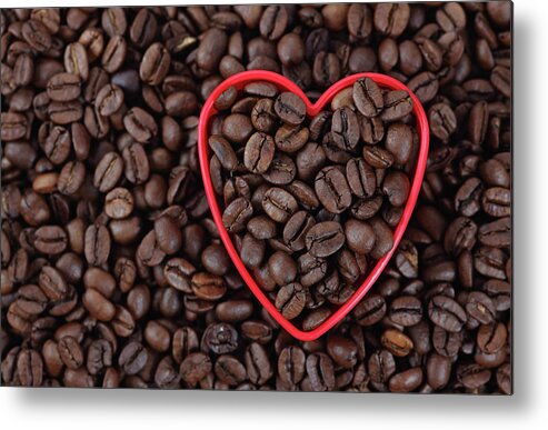 Crockery Metal Print featuring the photograph I Love Coffee by Ekaterina79