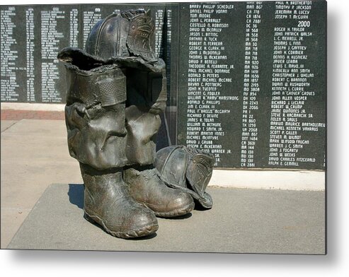 Iaff Metal Print featuring the photograph Iaff Fallen Firefighters Memorial 1 by Susan McMenamin