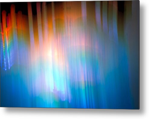 Abstract Metal Print featuring the photograph Ice Abstract 7 by Christie Kowalski