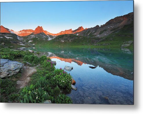 Colorado Metal Print featuring the photograph Ice Lake Sunrise by Alan Vance Ley