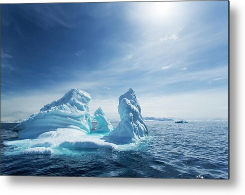 Scenics Metal Print featuring the photograph Iceberg, Gerlache Strait, Antarctic by Paul Souders