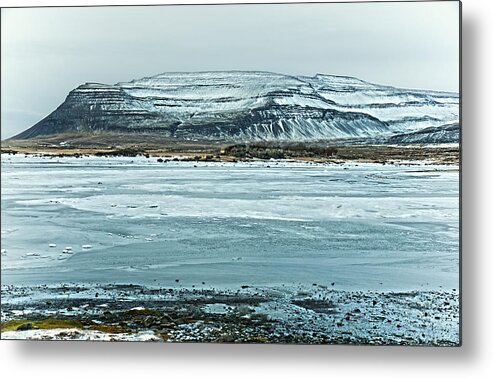 Ice Metal Print featuring the photograph Icelandic Winter Landscape by Mike Santis