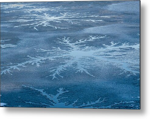 Ice Metal Print featuring the photograph Icy Designs by Cathy Kovarik