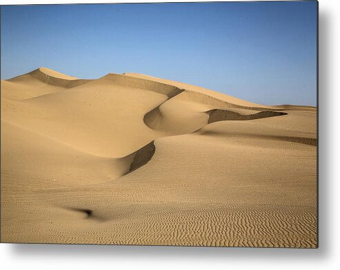 Imperial Metal Print featuring the photograph Imperial Sand Dunes by Carol M Highsmith