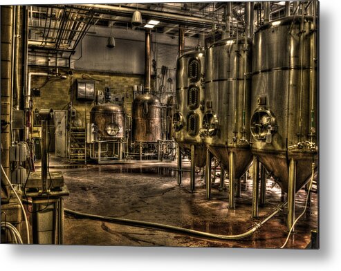 In The Laboratory Metal Print featuring the photograph In the Laboratory by William Fields
