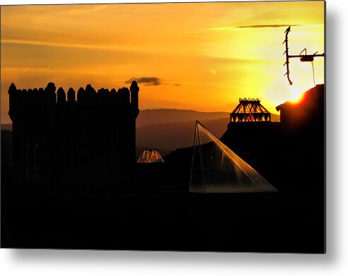 Sunset Spires Metal Print featuring the photograph In the Land of the Sunset Spires by Menega Sabidussi