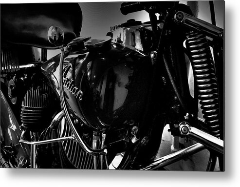 Indian Metal Print featuring the photograph Indian Motorcycle II by David Patterson